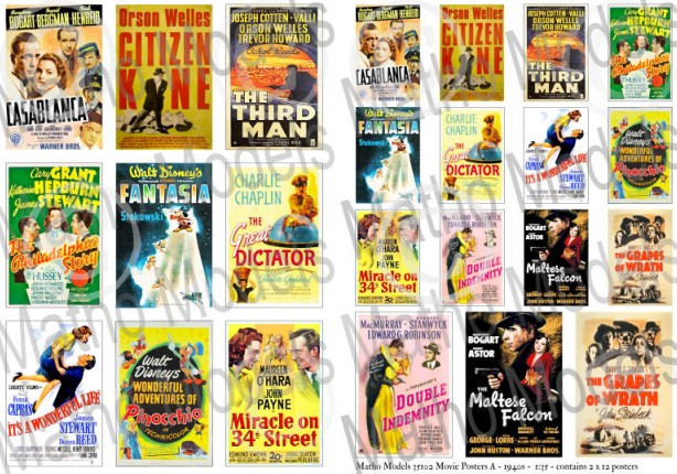1940s film posters