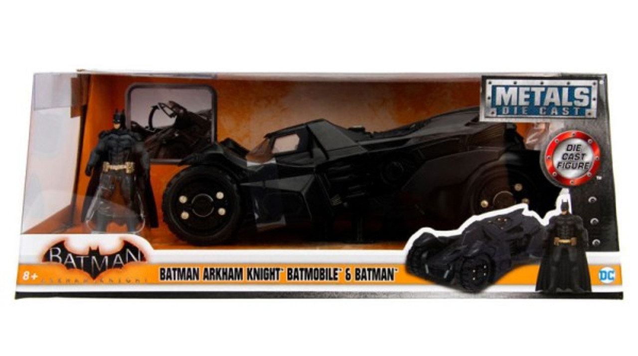 2017 Batman Arkham Knight Batmobile w/Batman Figure 1/24 Jada Toys