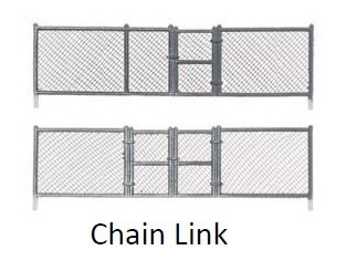 Chain Link Fence (8pcs) O Scale Woodland Scenics
