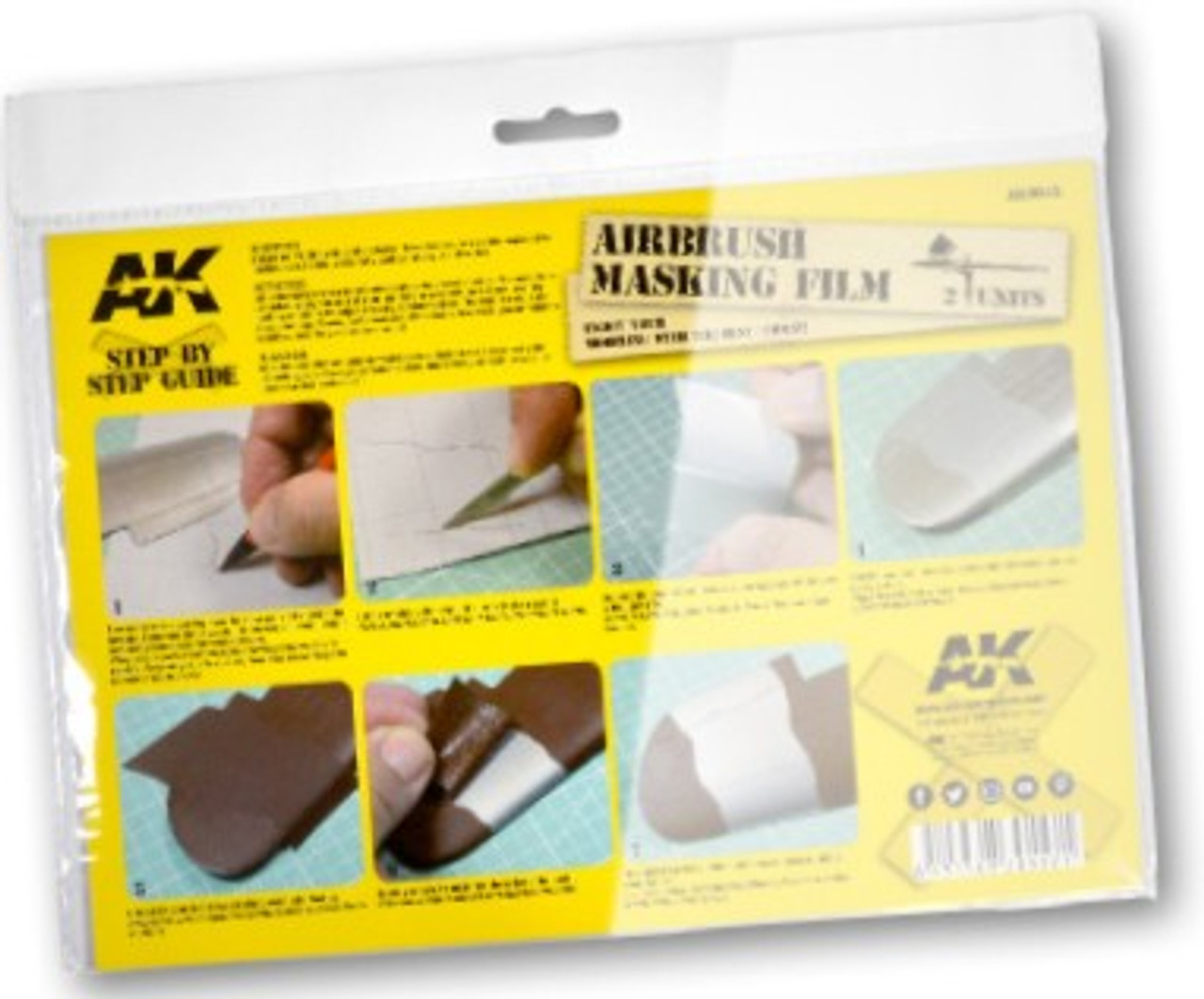 AK-Interactive: Airbrushing Masking Film (2 Units - A4)