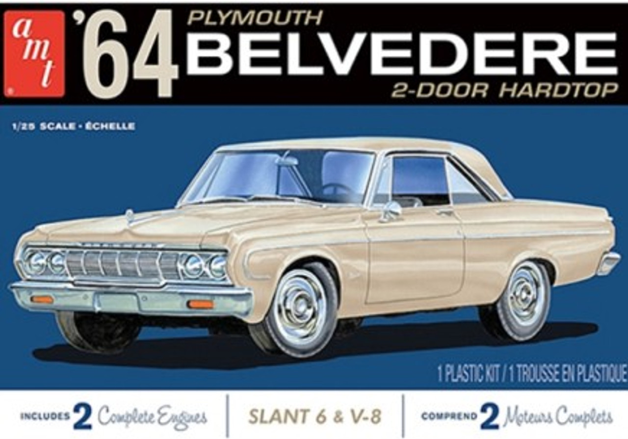 1964 Plymouth Belvedere 2-Door Hardtop 1/25 AMT Models (AMT1188)