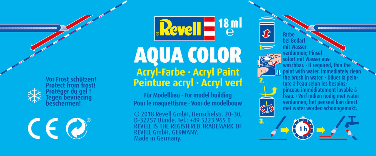 Nucleair Tot ziens condoom Acrylic (Aqua) Paint Bottles 18ml Revell Germany