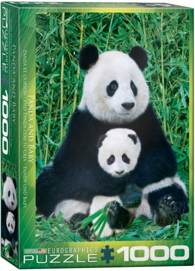 Panda u0026 Baby Puzzle (1000pc) Eurographics Puzzles