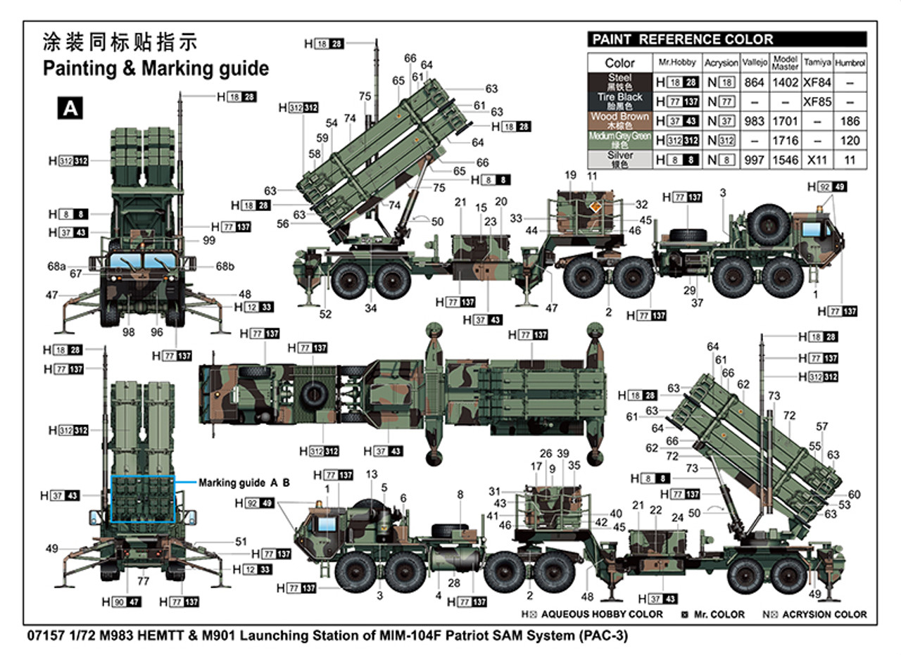 M983 HEMTT Tractor & M901 Launching Station w/MIM-104F