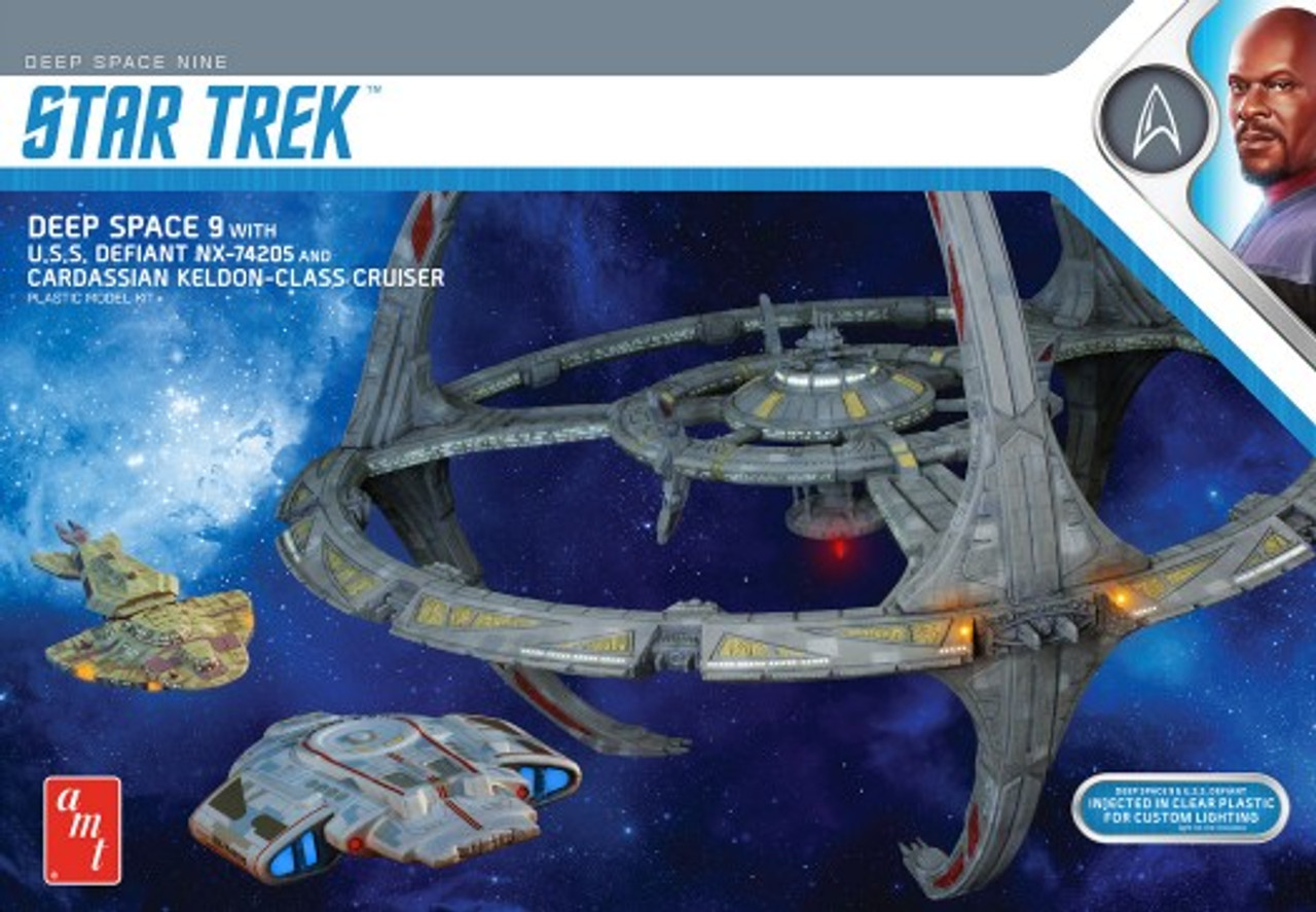 Star Trek Deep Space Nine Space Station w/USS Defiant NX-74205 