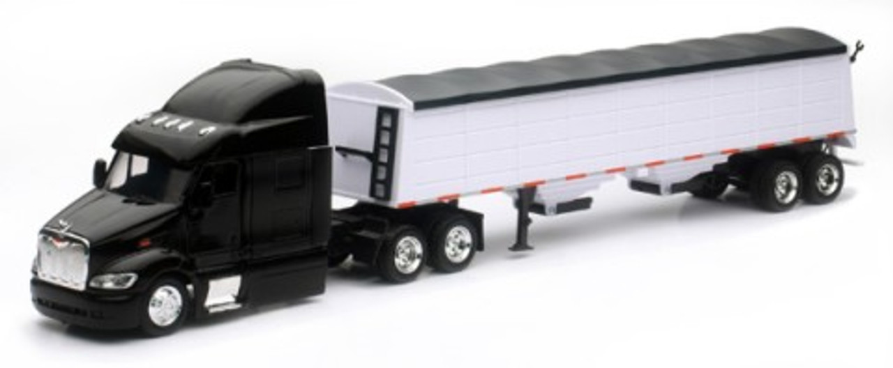 Peterbilt 387 w/Grain Hauler Trailer (Die Cast) 1/43 New Ray