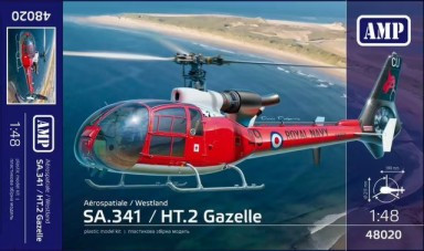 SA.341/HT.2 Gazelle Aerospatiale/Westland Helicopter 1/48 Amp Kits
