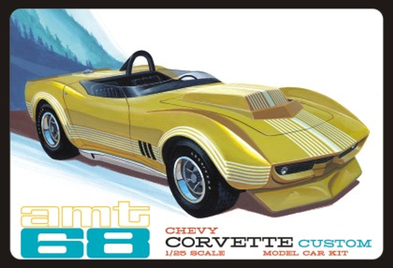 1968 Chevy Corvette Custom Car 1/25 AMT Models