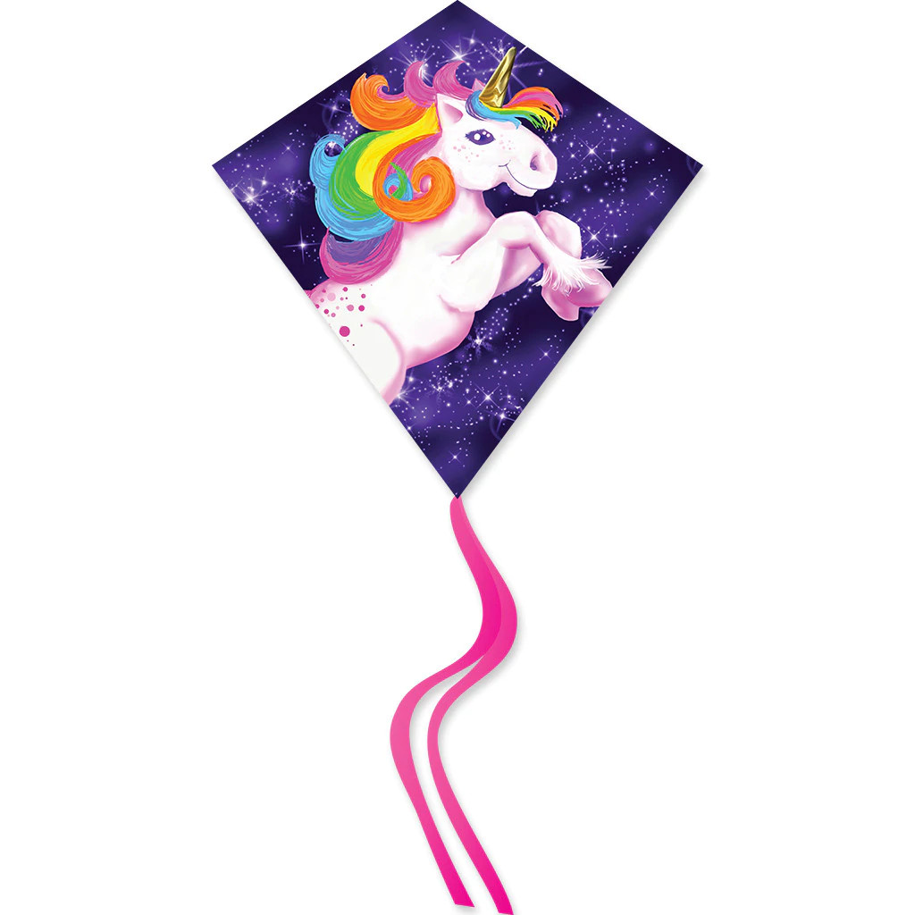 25 Magical Unicorn Diamond Polyester Kite Premier Kites