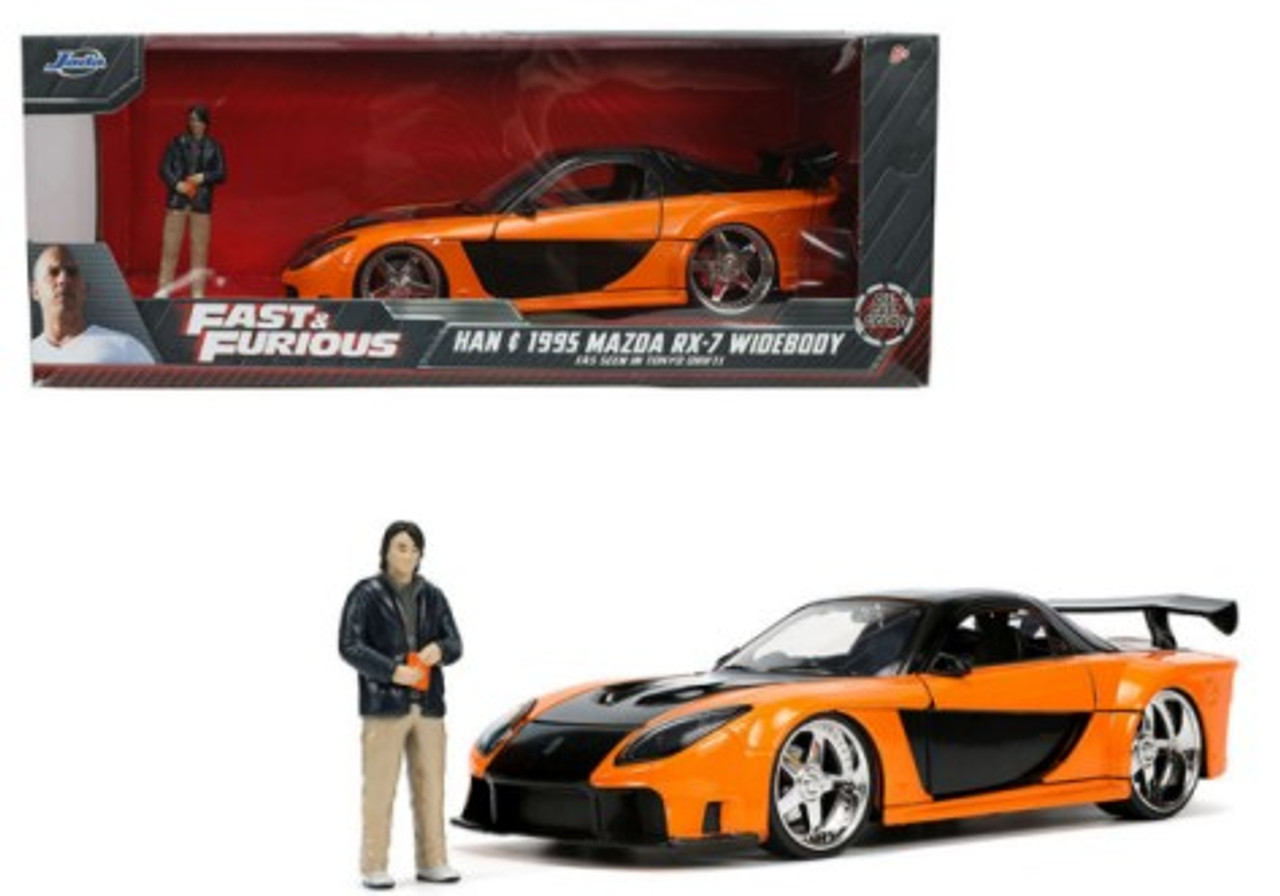 Fast & Furious 1997 Mazda RX7 Veilside w/Han Figure 1/24 Jada