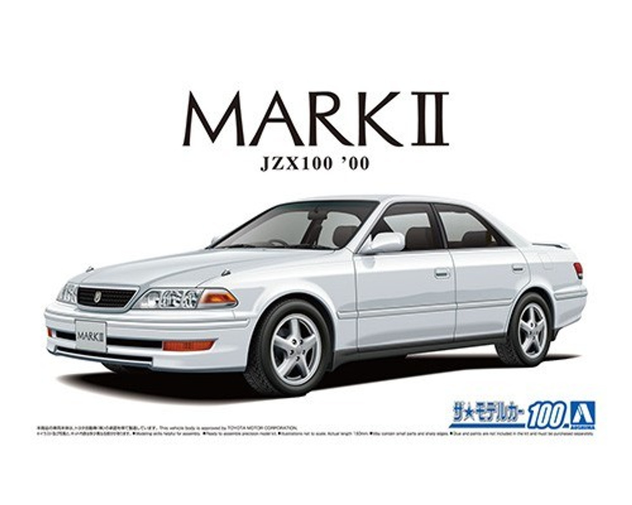 2000 Toyota JZX100 Mark II Tourer V 4-Door Car 1/24 Aoshima