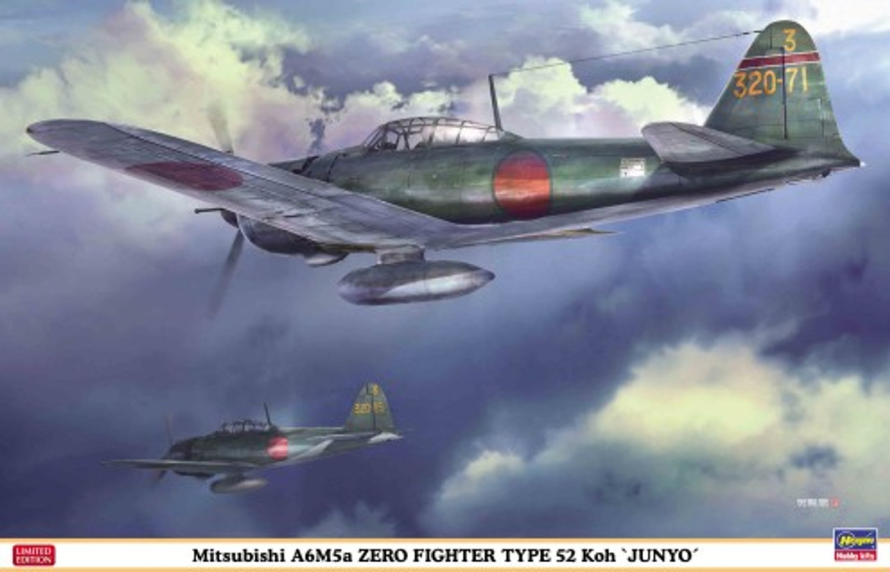 Mitsubishi A6M5a Zero Type 52 Koh Junyo Fighter (Ltd Edition) 1/32 Hasegawa