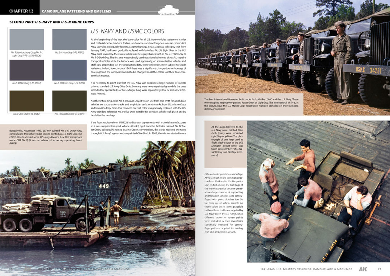 1941-1945 US Military Vehicles Camouflage & Markings Profile