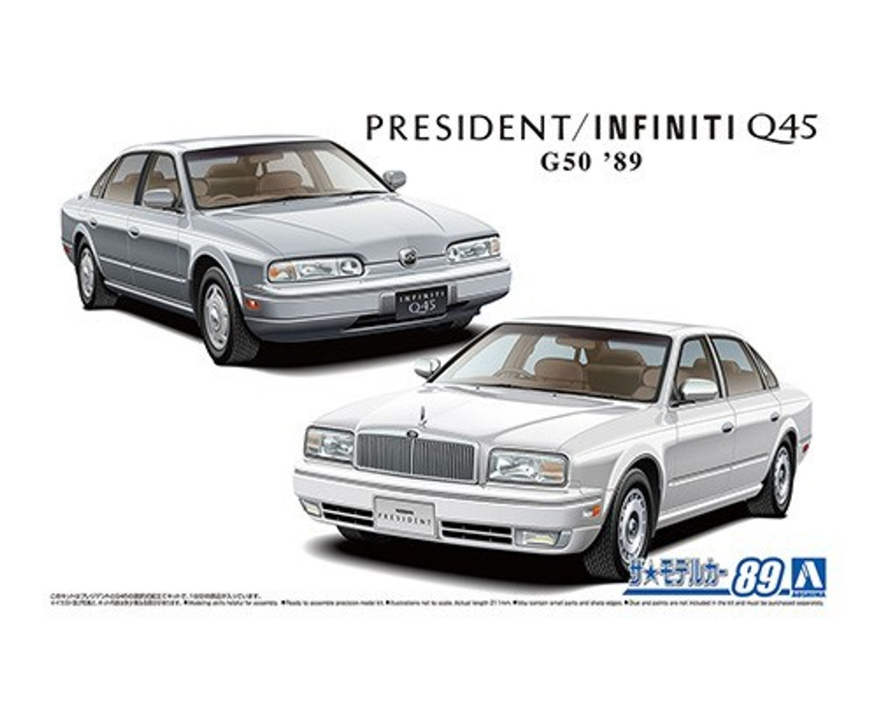 1989 Nissan G50 President/Infiniti Q45 Car 1/24 Aoshima