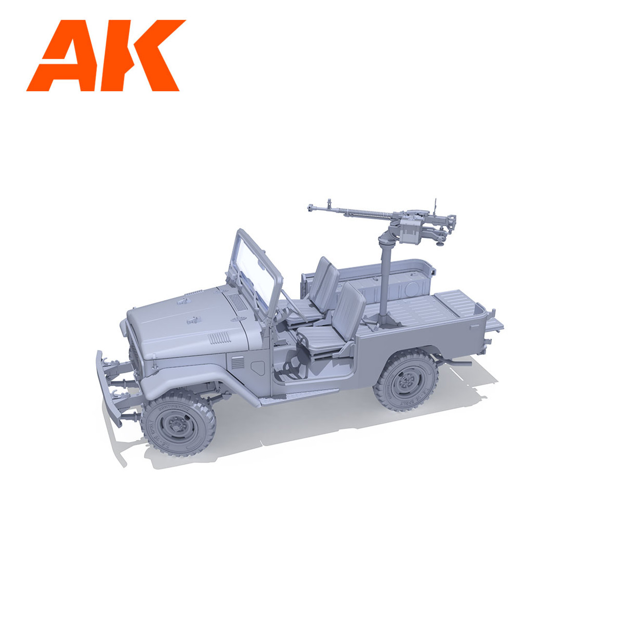 FJ43 Pickup Truck w/DShKM Gun (Plastic Kit) 1/35 AK Interactive