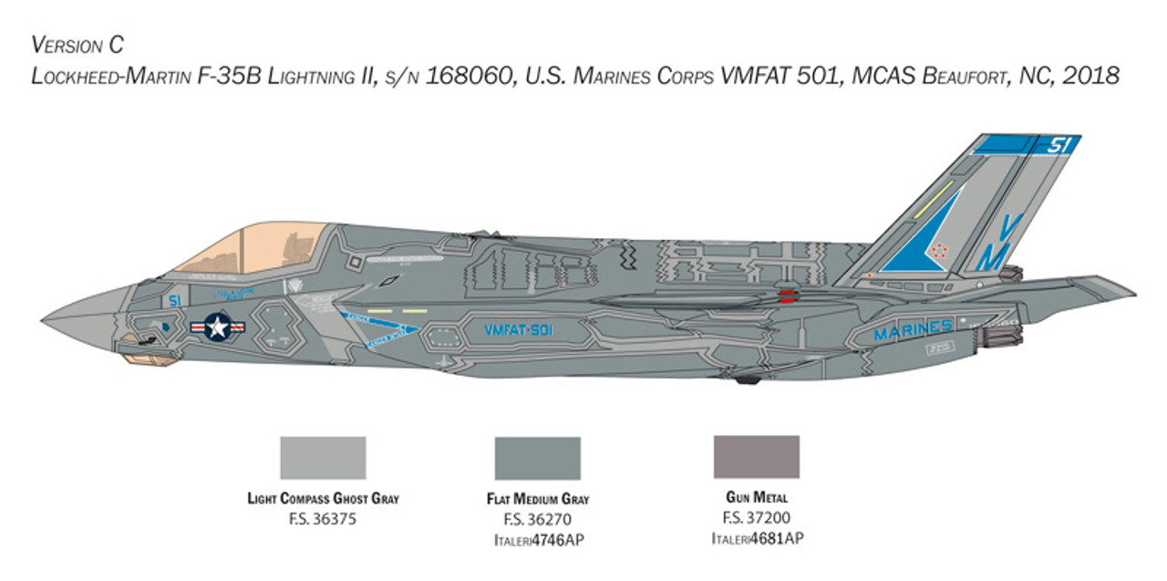 F-35B Lightning II STOVL Version 1/48 Italeri (ITA2810)