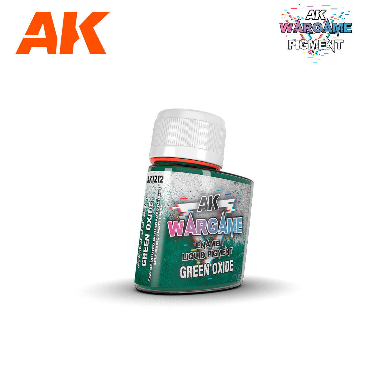 AK Interactive Wargame Enamel Liquid Pigments Fluorescent Green 35ml