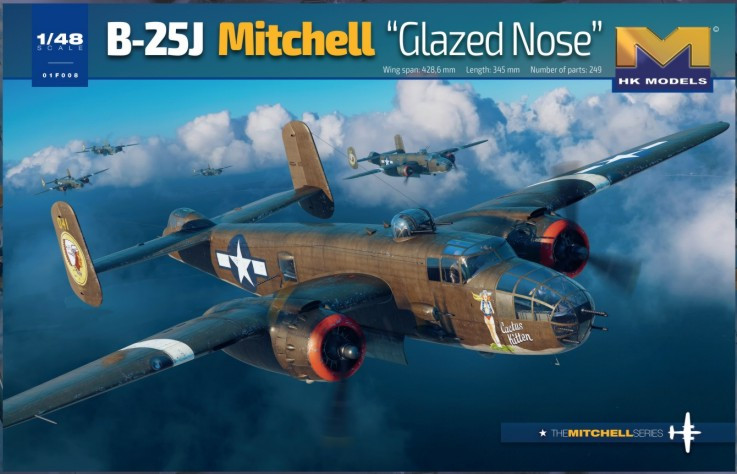 B-25J Mitchell Glazed Nose Bomber 1/48 HK Models