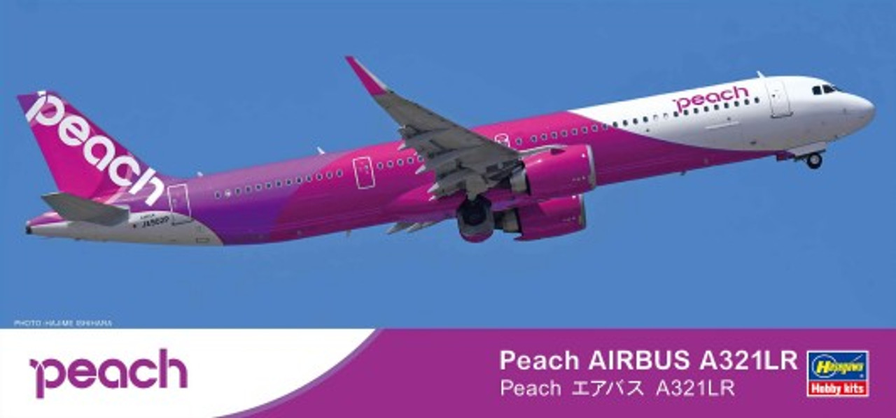 A321LR Peach Airbus Commercial Airliner (Ltd Edition) 1/200 Hasegawa