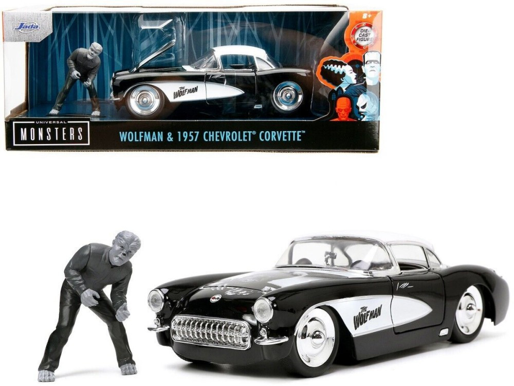 1957 Corvette w/Wolfman Figure 1/24 Jada