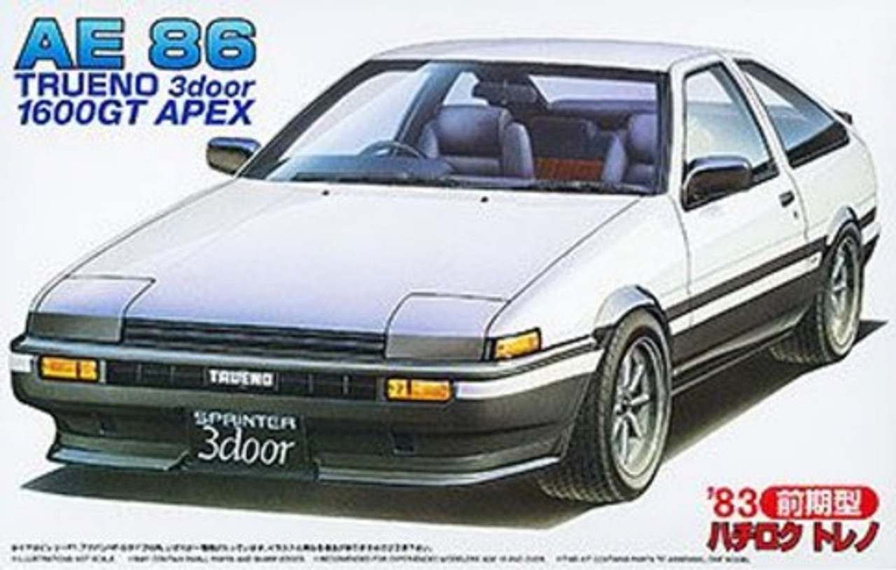 1983 Toyota AE86 Trueno 1600GT Apex Early Type 2-Door Car 1/24 Fujimi