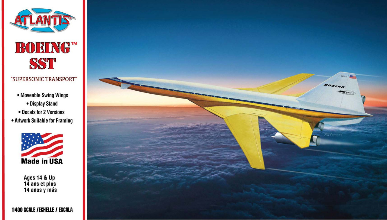 Boeing SST Supersonic Transport Passenger Airliner 1/400