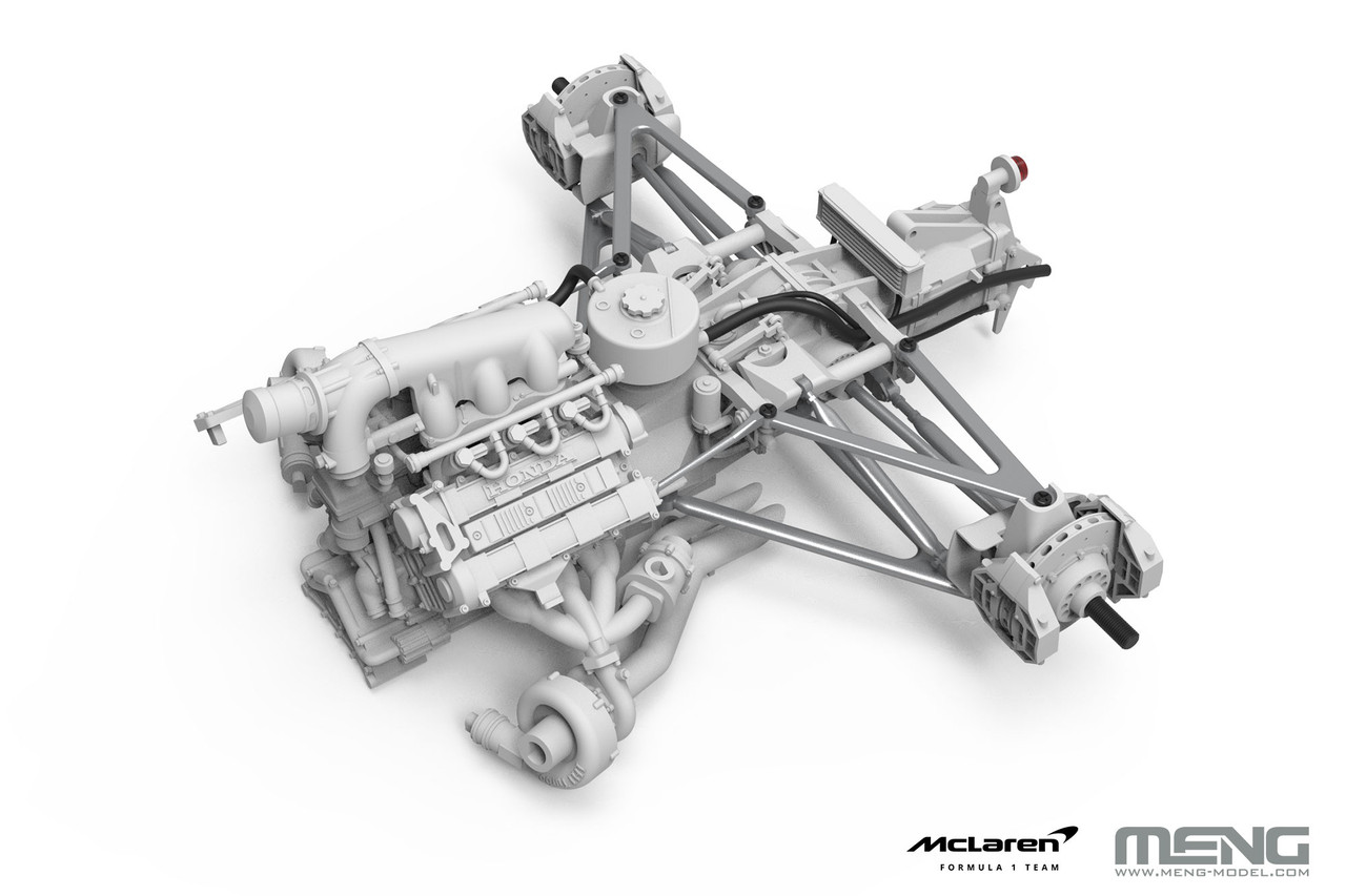 1988 McLaren MP4/4 Formula 1 Race Car (New Tool) 1/12 Meng Model