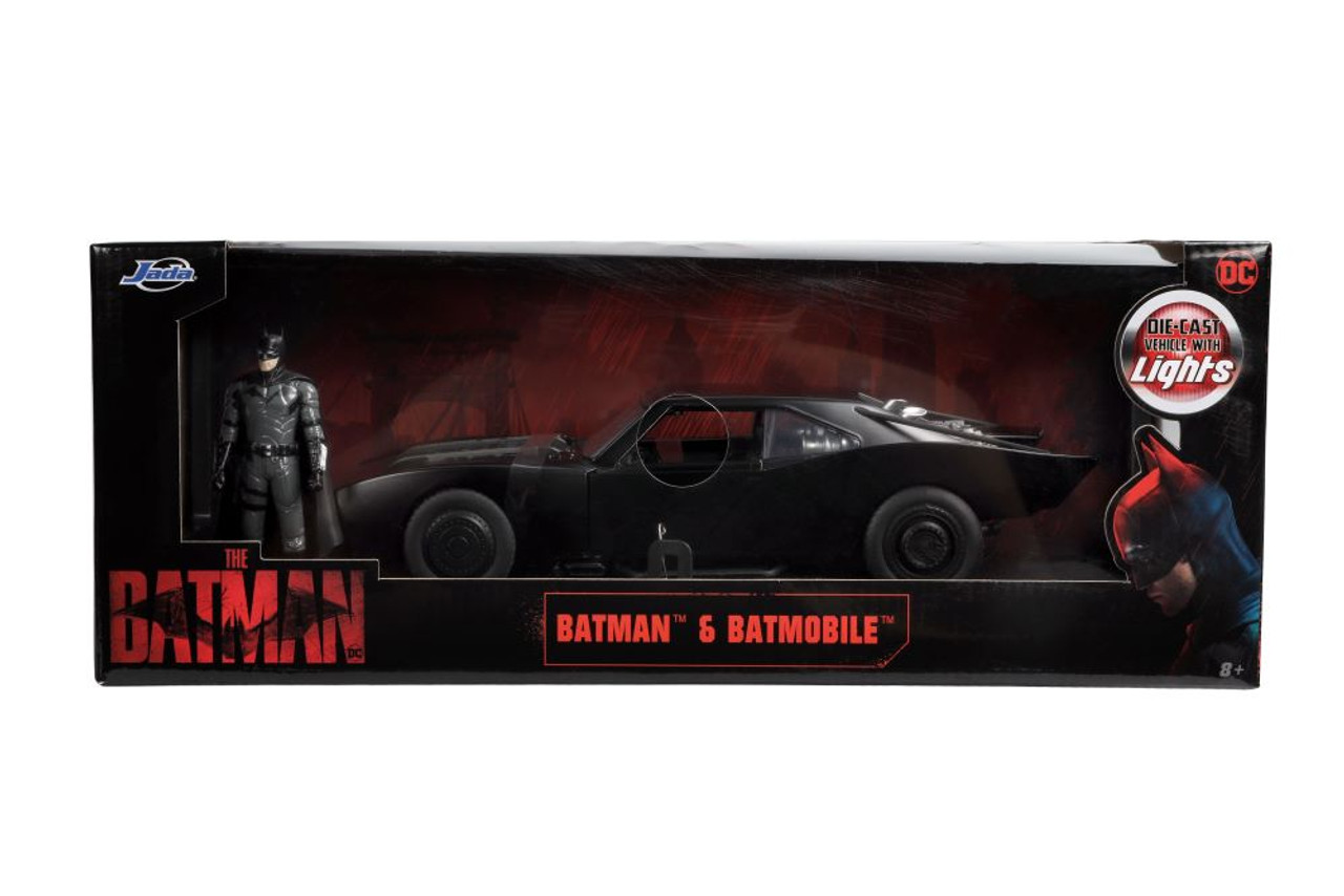 2022 The Batman Batmobile Lighted w/Batman Figure 1/18 Jada
