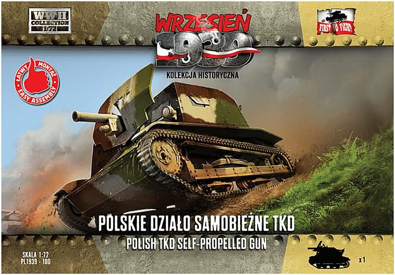 WWII Polish TKD SelfPropelled Gun 1/72 First To Fight Models