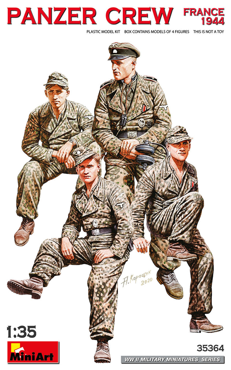 WWII Panzer Crew France 1944 (4) 1/35 MiniArt