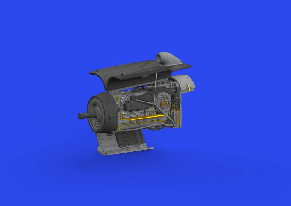 Bf 109K-4 Engine for EDU (Decals, Photo-Etch & Resin) 1/48 Eduard