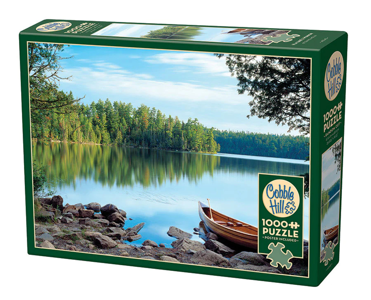 Nature's Mirror (Forest/Lake/Canoe) Puzzle (1000pc) Cobble Hill Puzzles
