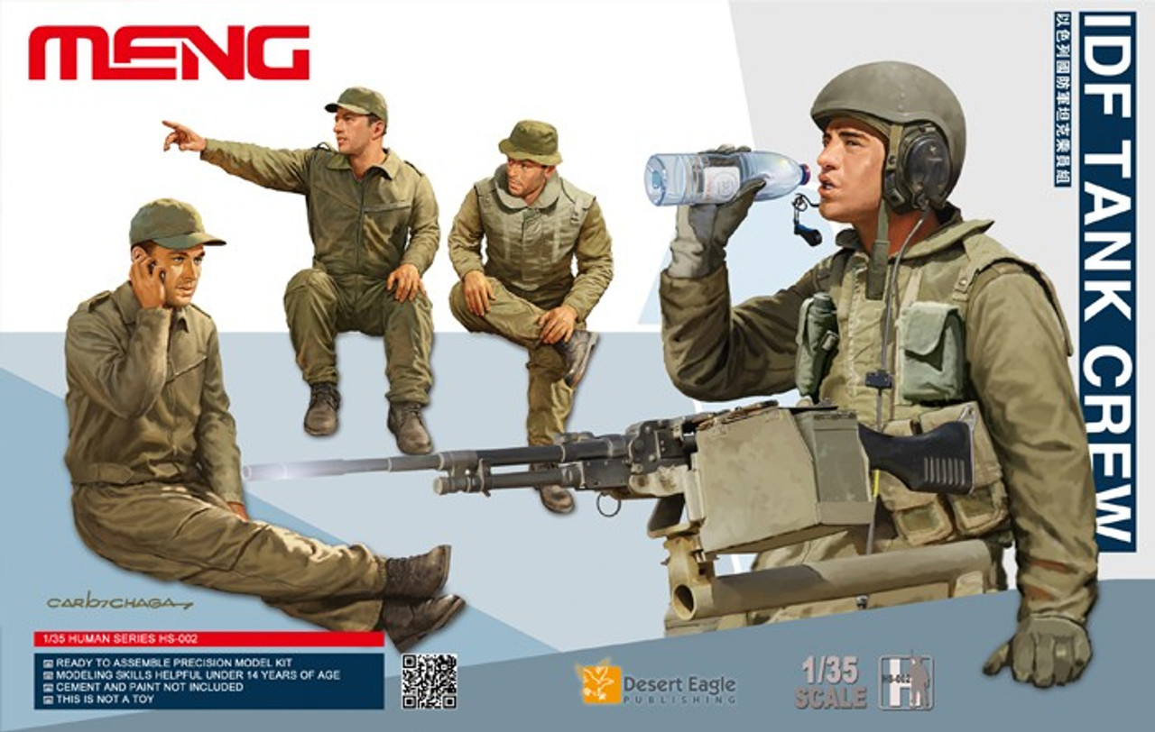 IDF Tank Crew Figure Set (4) 1/35 Meng Models