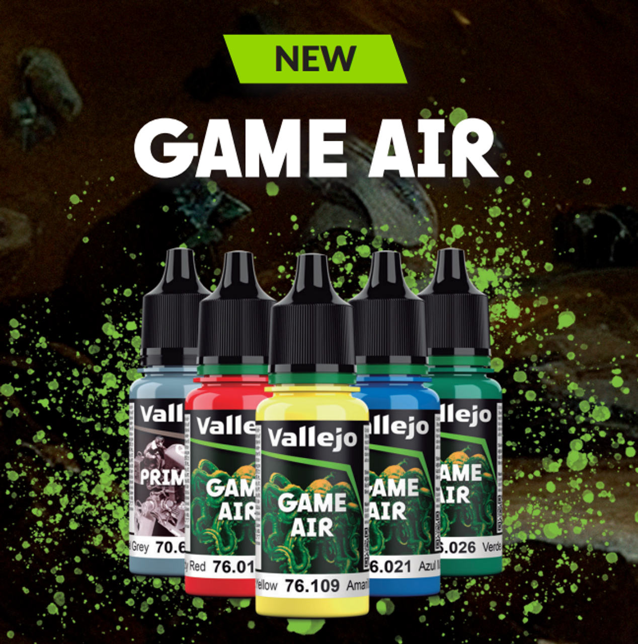 18ml Game Air Acrylic Paint Bottles (2024 New Formula) Vallejo
