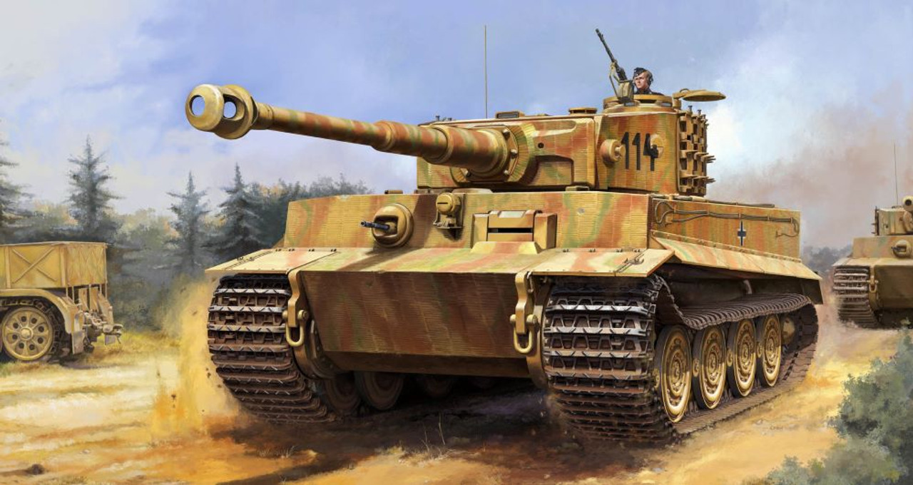 PzKpfw VI Ausf E SdKfz 181 Tiger I Tank Late Production 1/16 Trumpeter