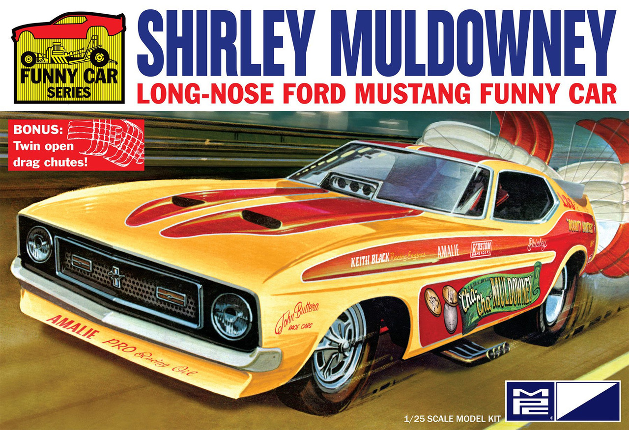 Shirley Muldowney Long Nose Ford Mustang Funny Car 1 25 MPC Models