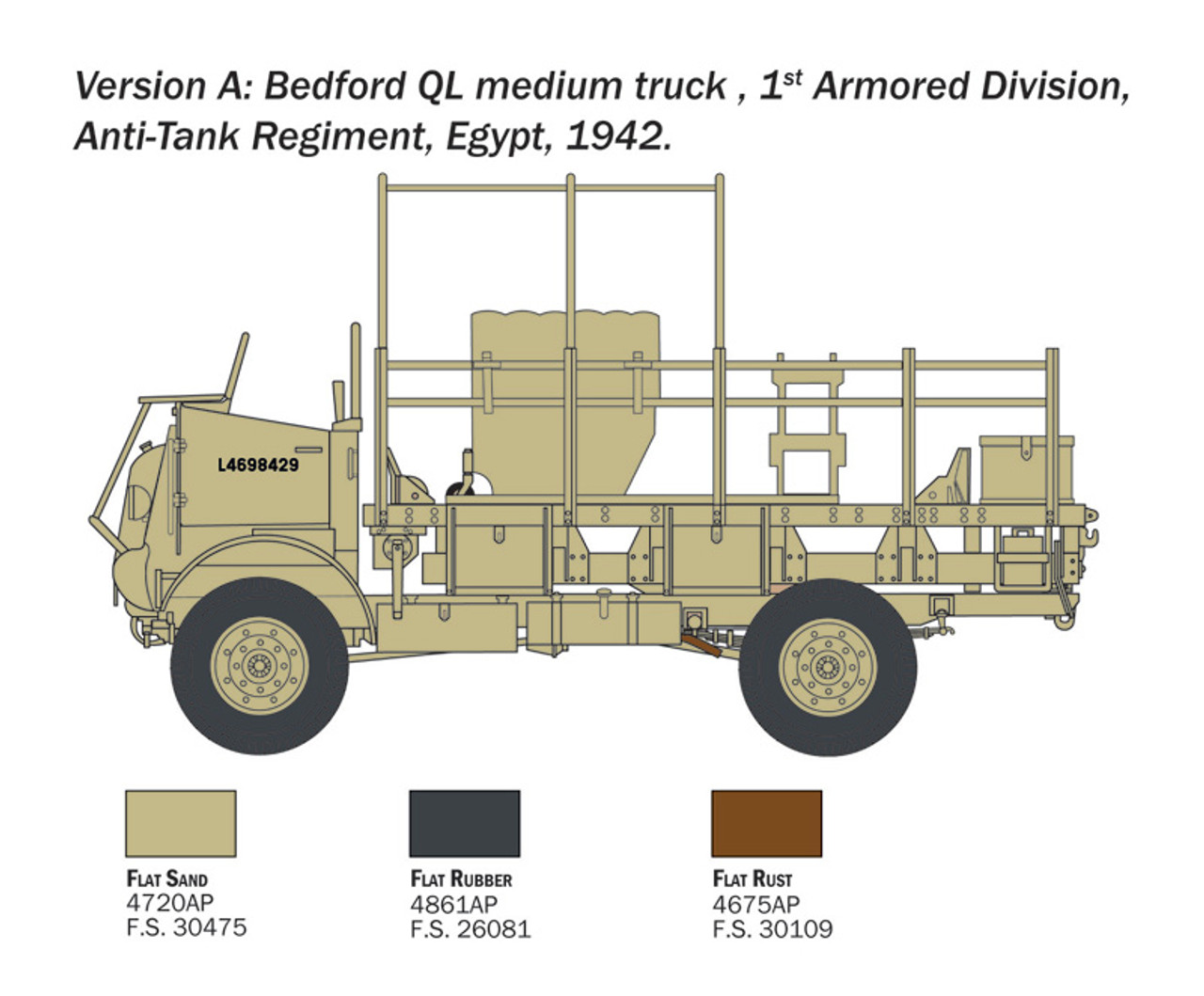 Bedford QL Medium Truck 1/35 Italeri