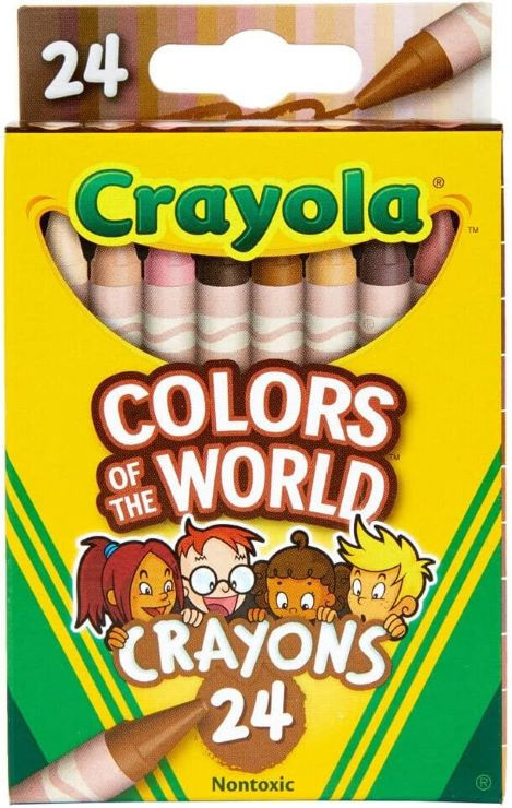 how to color skin with crayons