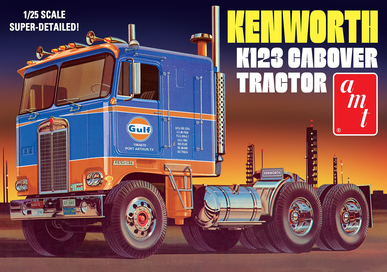 Gulf Kenworth K-123 Cabover Tractor 1/25 AMT