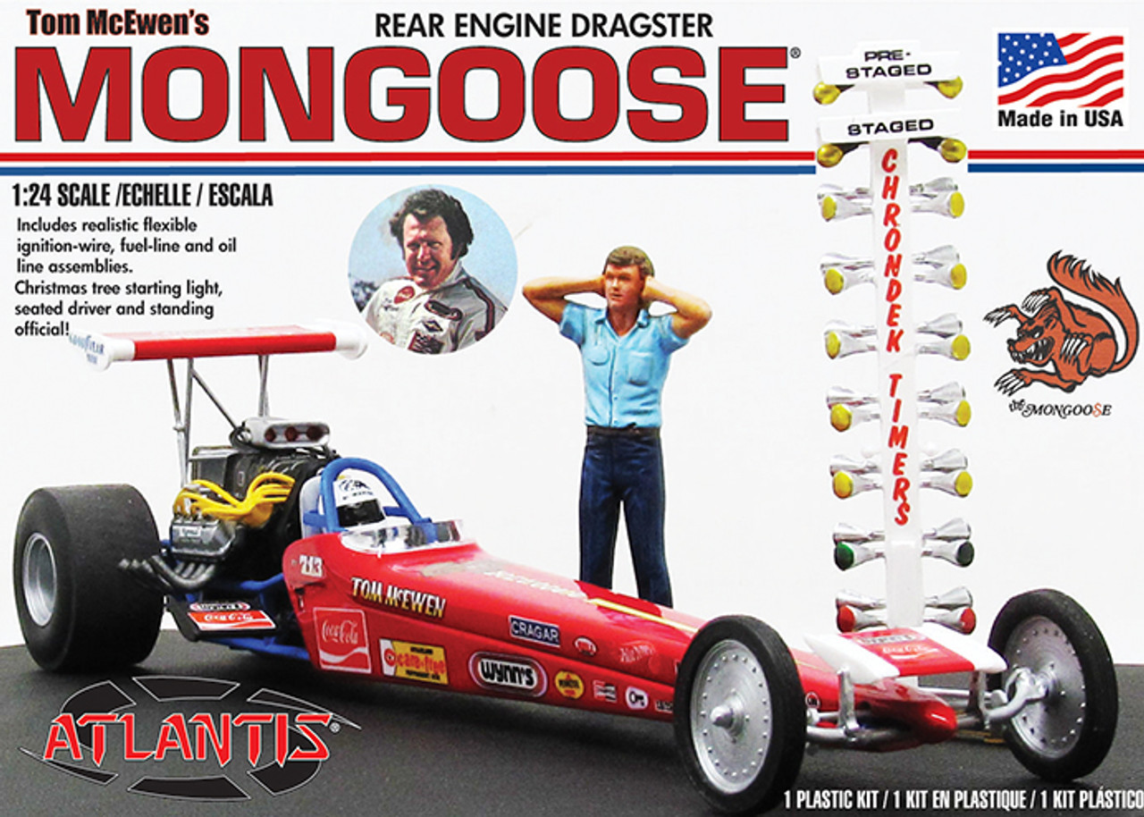 Tom McEwen Mongoose Rear Engine Dragster 1/24 Atlantis Models