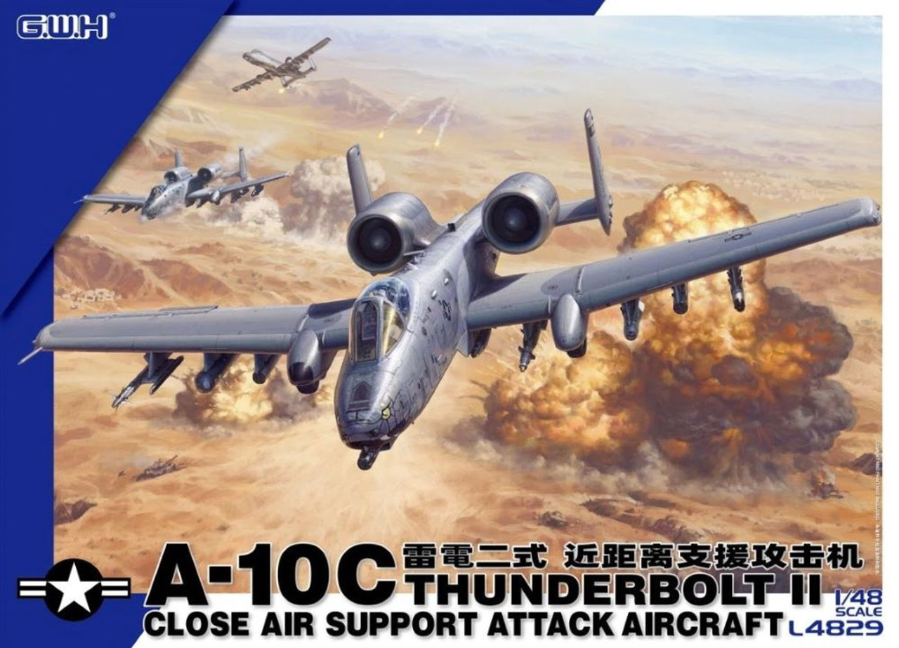 A-10 Thunderbolt II 1/48スケールモデル USAF A-10 Thunderbolt II - 1/48 Scaled Ratio Pro Built Model