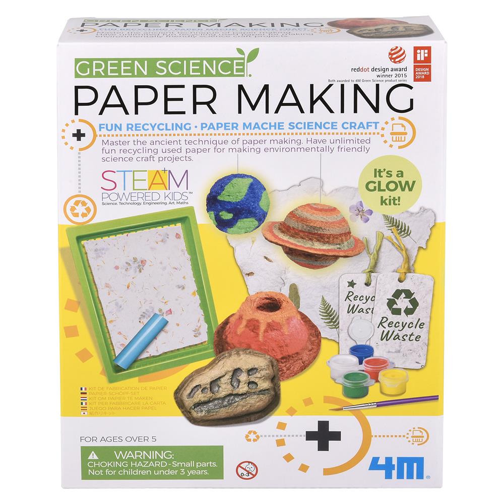 Paper Making Recycling/Paper Mache Green Science Kit 4M Project Kits