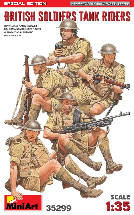 WWII British Soldiers Tank Riders (5) (Special Edition) 1/35 MiniArt