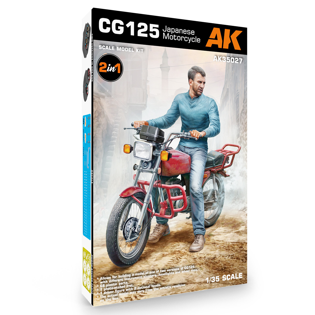 CG125 Japanese Motorcycle (Plastic Kit) 1/35 AK Interactive