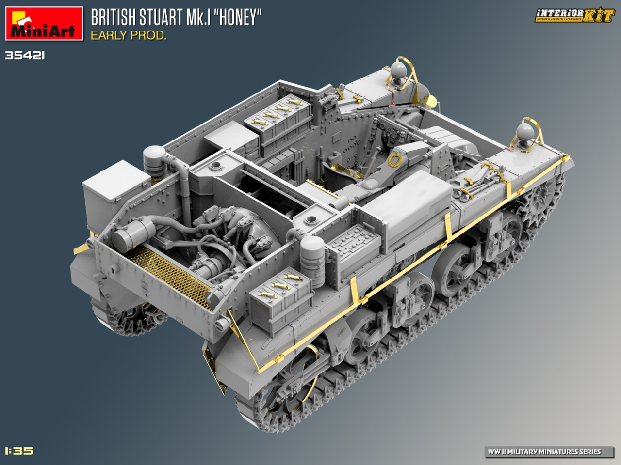 WWII British Stuart Mk I Honey Early Production Tank w/Full