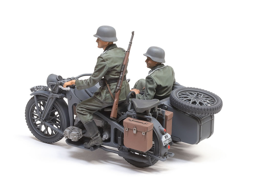 German KS600 Motorcycle & Sidecar 1/35 Tamiya