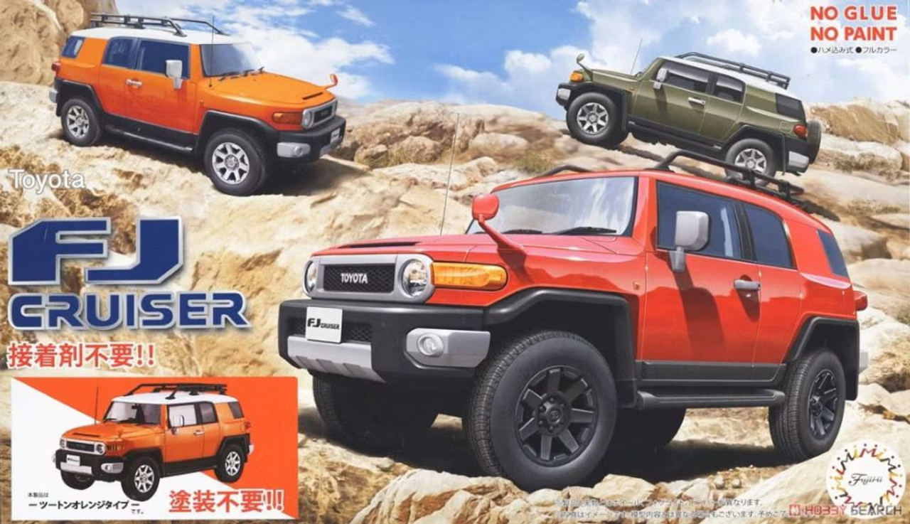 Toyota FJ Cruiser 2-Door SUV (Snap Molded in Orange) 1/24 Fujimi