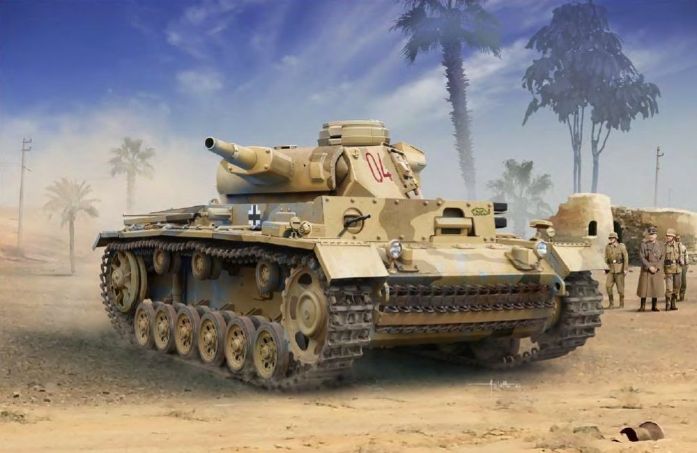 German Panzer III Ausf N Tank Afrika Corps 1/35 Academy