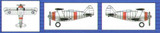F3F Fighter Aircraft Set 6-Pack 1/350 Trumpeter