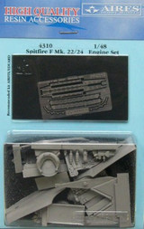 Spitfire F Mk 22/24 Engine Set (For ARX & EDU) 1/48 Aires